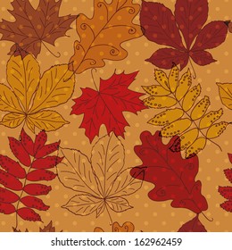 Seamless pattern of foliage