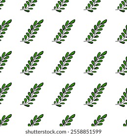Seamless pattern. Folk ornament. Pattern in hand drawn style