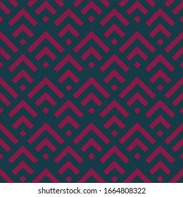 Seamless pattern. Folk wallpaper. Curves, squares backdrop. Chevrons, checks ornament. Tribal motif. Angle brackets, diamonds background. Ethnic mosaic. Figures, tiles abstract. Textile print. Vector.