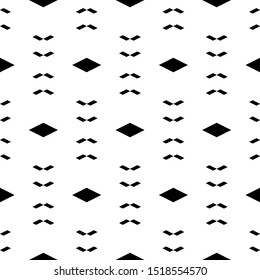 Seamless pattern. Folk wallpaper. Ethnic motif. Rhombuses, parallelograms ornament. Simple shapes background. Geometric backdrop. Digital paper, textile print, web design, abstract. Vector artwork.