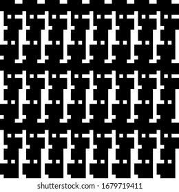 Seamless pattern. Folk wallpaper. Figures, squares ornament. Shapes, checks backdrop. Embroidery background. Tribal motif. Ethnic mosaic. Digital paper, textile print, web design, abstract. Vector.