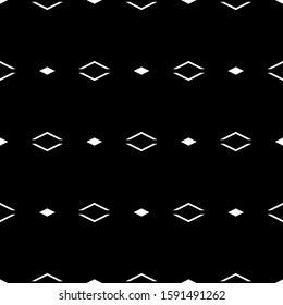 Seamless pattern. Folk wallpaper. Rhombuses, chevrons ornament. Figures backdrop. Simple shapes background. Ethnic motif. Digital paper, textile print, web design, abstract. Vector artwork.