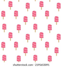 seamless pattern food background. Ice cream seamless pattern