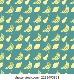 Patrón sin problemas con íconos de comida. patrón de comida de doodle. Fondo alimentario