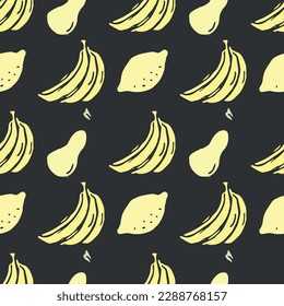 Patrón sin problemas con íconos de comida. patrón de comida de doodle. Fondo alimentario