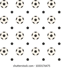 Seamless pattern football vector design