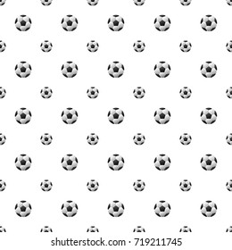 Seamless pattern with football Vector illustration