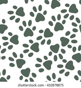 Seamless pattern with footprints.