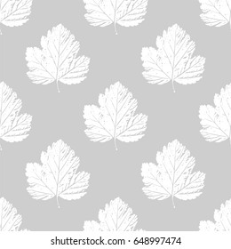Seamless pattern with forest leafs.