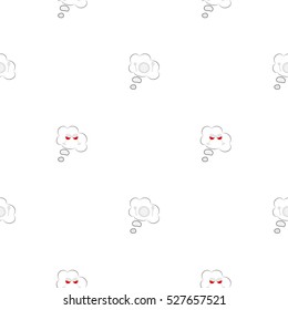 Seamless pattern of forks, spoons and plates in the dialog box and glasses with wine in dialog box