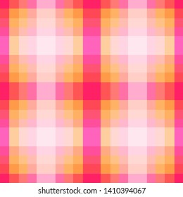 Seamless pattern in the form of cells in red bright colors