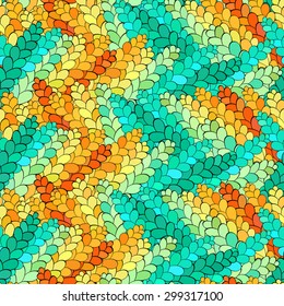 Seamless pattern in the form of colored rye. It looks like a stained glass window. Many colors, gradient, great for background or texture fabric.