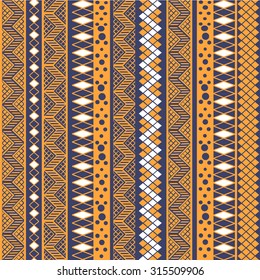 Seamless pattern in the form of geometries shapes, with stylized elements and geometric patterns. Print stained glass, tiles. Illustration vector.
