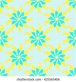 Seamless pattern in the form of geometries shapes, with stylized elements and geometric patterns.Illustration vector.