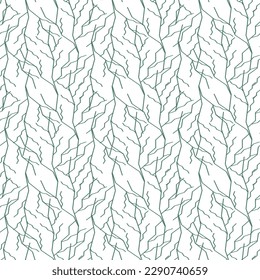 Seamless pattern in the form of interwined branches