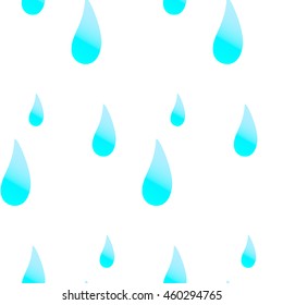 Seamless pattern in the form of rain drops number 1