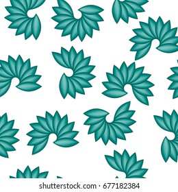 Seamless pattern in the form of shells from petals