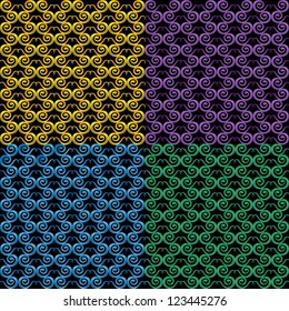 Seamless pattern in the form of snake