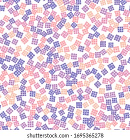A seamless pattern formed by randomly scattered distorted quadrangles.