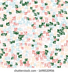A seamless pattern formed by randomly scattered distorted quadrangles.