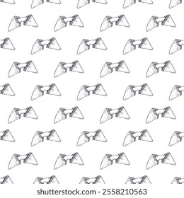 Seamless pattern with fortune cookies for decorative print, wrapping paper, greeting cards, wallpaper and fabric