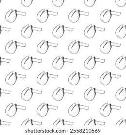 Seamless pattern with fortune cookies for decorative print, wrapping paper, greeting cards, wallpaper and fabric