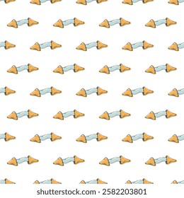 Seamless pattern with fortune cookies for decorative print, wrapping paper, greeting cards, wallpaper and fabric