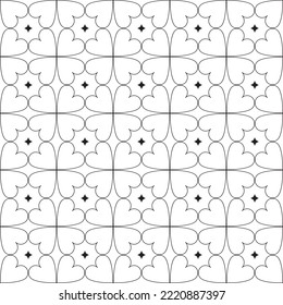 Seamless pattern of four clover leaves on St. Patrick's Day. St. Patrick's background. Vector template for fabric, textiles, wallpaper, wrapping paper, etc.