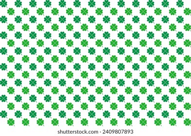 Seamless pattern of Four leaf clover background. Vector illustration