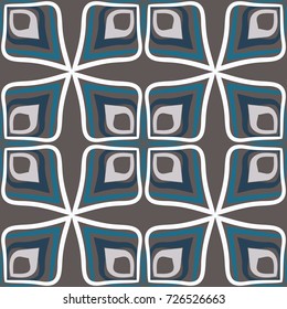 Seamless pattern. Four-sided elements, right rows.