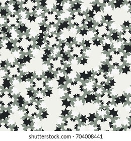 Seamless pattern. Four-sided figures in random order. Green-gray tones.