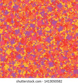 Seamless pattern. Four-sided multi-colored round elements are arranged randomly. Fashionable color combinations.