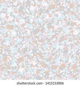 Seamless pattern. Four-sided multi-colored round elements are arranged randomly. Fashionable color combinations.