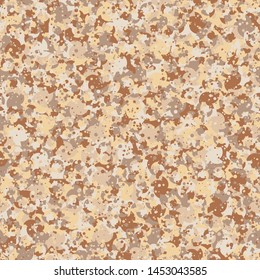 Seamless pattern. Four-sided multi-colored round elements are arranged randomly. Fashionable color combinations.