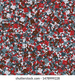 Seamless pattern. Four-sided multi-colored round elements are arranged randomly. Fashionable color combinations.