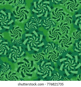 Seamless pattern. Fourteen-sided stars with a wicker pattern inside.