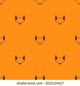 Seamless pattern with foxes