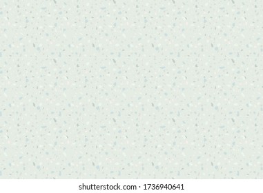 Seamless pattern of fragments of colored stones on a light blue background. Vector illustration of imitation ceramic tile terrazzo background.
