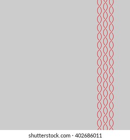 Seamless pattern frame for text with red curlicues