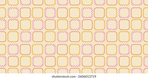 Seamless pattern of frames. Vector illustration.