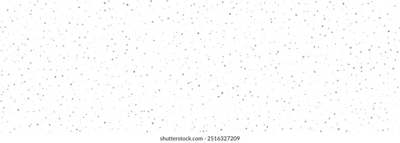 Seamless pattern with freckle texture of eggshell. Terazzo bg composed of pieces of granite, quartz, marble and stone. Speckled floor texture. White classic paving design. Abstract wall background.