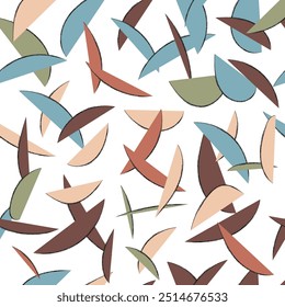 Seamless pattern free hand drawing illustration