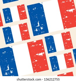 seamless pattern with French Republic flag for your design