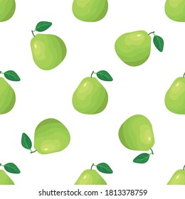 Patrón sin incandescencias con fruta fresca exótica de pomelo sobre fondo blanco. Frutos de verano para un estilo de vida saludable. Fruta orgánica. Estilo de caricatura. Ilustración vectorial para cualquier diseño.