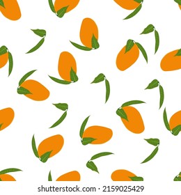 Seamless pattern of fresh fruit for food wrapping