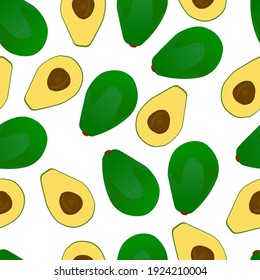 patrón ininterrumpido, frutas frescas, vectores