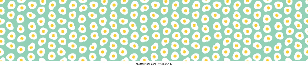 Seamless pattern with fried eggs