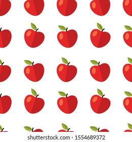 Seamless Pattern with fruit healthy food