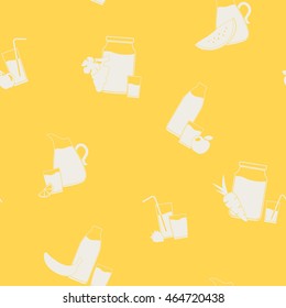 Seamless pattern with Fruit Juice Icons for your design