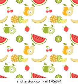seamless pattern with fruits